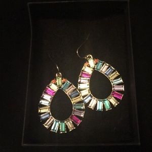 Rainbow colored earrings